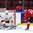 HELSINKI, FINLAND - JANUARY 3: Switzerland's Timo Meier #28 gets a shot off on Belarus' Vladislav Verbitski #25 during relegation round action at the 2016 IIHF World Junior Championship. (Photo by Matt Zambonin/HHOF-IIHF Images)

